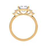 Emerald Cut Diamond Ring with Diamond Baguettes by Allure